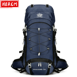 60L Outdoor Trekkingrucksack | Leichter, Wasserabweisender & Robuster Wanderrucksack für Camping & Reisen
