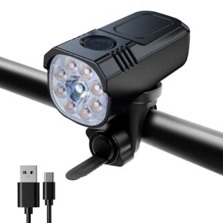 Aluminium Fahrrad Frontlicht – Hochluminöses, wiederaufladbares LED-Licht mit Dual-Farbmodus