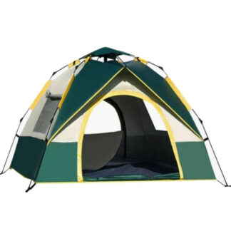 Automatisches Campingzelt für 2–3 Personen – Schnellaufbau, 2 Türen & 2 Fenster, Leicht & Stabil