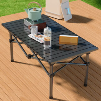 Outdoor Camping Rolltisch faltbarer 120×55×50 cm – Leicht, Stabil & Tragbar für Camping, Grill & Vanlife