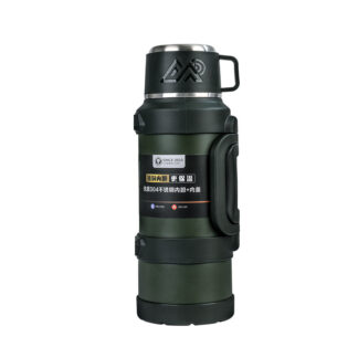 Großvolumige Vakuum Thermoskanne für Outdoor & Reisen