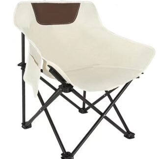 Moon Chair Campingstuhl Faltbar – Gepolstertes Oxford-Gewebe, Stahlrohr-Gestell, Leicht & Sehr Belastbar
