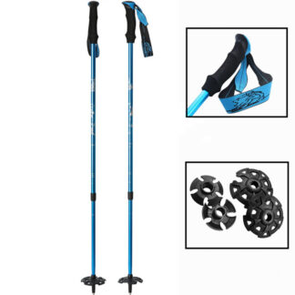 Der Einsatz von Trekkingstöcken beim Wandern ist sehr empfehlenswert.